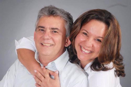 Alana com seu marido, Francisco Ribeiro Mendes